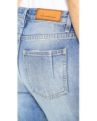 Женские голубые рваные джинсы от Won Hundred