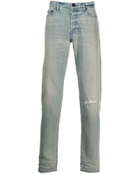 Мужские голубые рваные джинсы от John Elliott