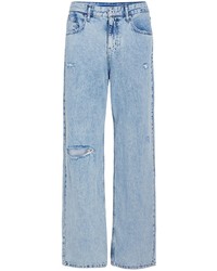 Мужские голубые рваные джинсы от KARL LAGERFELD JEANS
