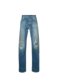 Мужские голубые рваные джинсы от Kent & Curwen