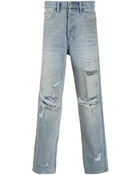 Мужские голубые рваные джинсы от Ksubi