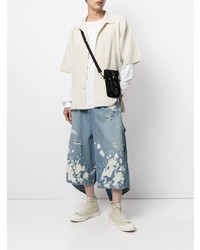 Мужские голубые рваные джинсы от Maison Mihara Yasuhiro