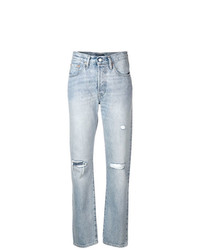 Женские голубые рваные джинсы от Levi's Made & Crafted