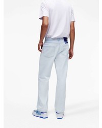 Мужские голубые рваные джинсы от KARL LAGERFELD JEANS