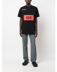 Мужские голубые рваные джинсы от 424