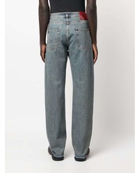 Мужские голубые рваные джинсы от 424