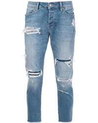 Мужские голубые рваные джинсы от Neuw