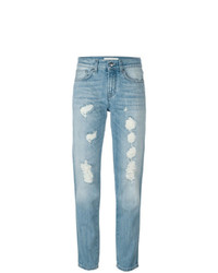 Женские голубые рваные джинсы от P.A.R.O.S.H.