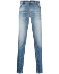 Мужские голубые рваные джинсы от PT TORINO