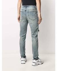 Мужские голубые рваные джинсы от VAL KRISTOPHE