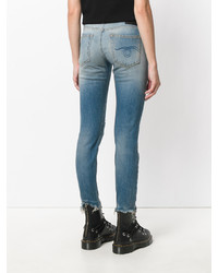 Женские голубые рваные джинсы от R 13