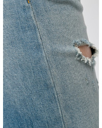 Женские голубые рваные джинсы от R 13