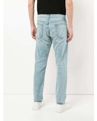 Мужские голубые рваные джинсы от rag & bone