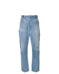 Женские голубые рваные джинсы от RE/DONE