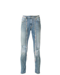 Мужские голубые рваные джинсы от Represent