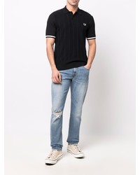 Мужские голубые рваные джинсы от 7 For All Mankind