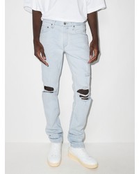 Мужские голубые рваные джинсы от Paige