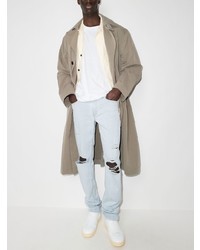 Мужские голубые рваные джинсы от Paige