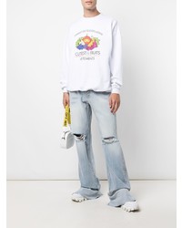 Мужские голубые рваные джинсы от Vetements