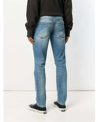 Мужские голубые рваные джинсы от R13