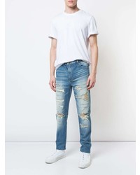 Мужские голубые рваные джинсы от God's Masterful Children