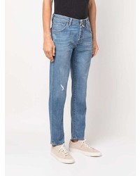 Мужские голубые рваные джинсы от Jacob Cohen