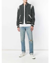 Мужские голубые рваные джинсы от rag & bone