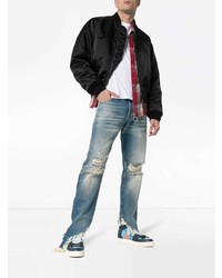 Мужские голубые рваные джинсы от Faith Connexion