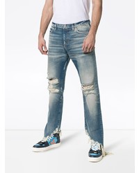 Мужские голубые рваные джинсы от Faith Connexion