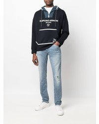 Мужские голубые рваные джинсы от 7 For All Mankind