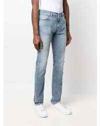 Мужские голубые рваные джинсы от 7 For All Mankind