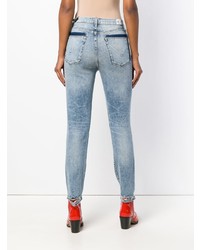 Женские голубые рваные джинсы от Hudson