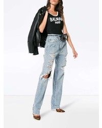 Женские голубые рваные джинсы от Ksubi