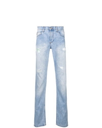 Мужские голубые рваные джинсы от Versace Jeans