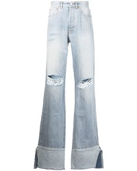 Мужские голубые рваные джинсы от Vetements