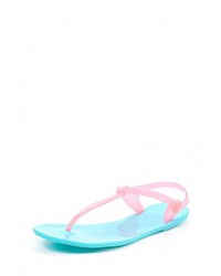 Голубые сандалии на плоской подошве от Modis