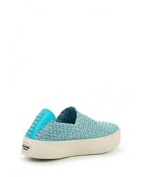 Женские голубые слипоны от Rock Spring