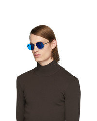 Мужские голубые солнцезащитные очки от Mykita