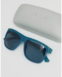 Мужские голубые солнцезащитные очки от Calvin Klein