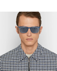 Мужские голубые солнцезащитные очки от Montblanc