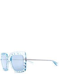 Женские голубые солнцезащитные очки