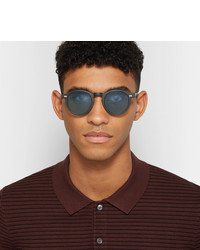 Мужские голубые солнцезащитные очки от Moscot
