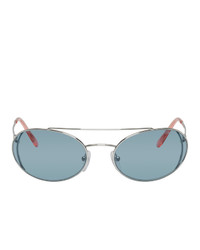 Мужские голубые солнцезащитные очки от Prada