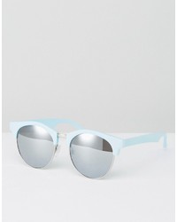 Женские голубые солнцезащитные очки