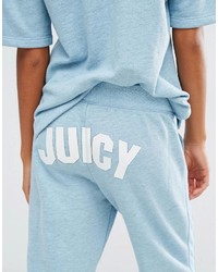 Женские голубые спортивные штаны от Juicy Couture