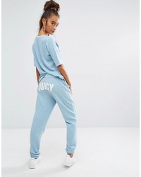 Женские голубые спортивные штаны от Juicy Couture