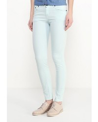 Голубые узкие брюки от Baon