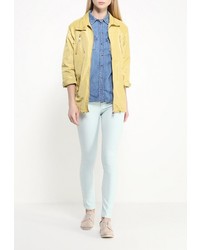 Голубые узкие брюки от Baon