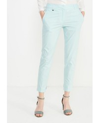 Голубые узкие брюки от Baon