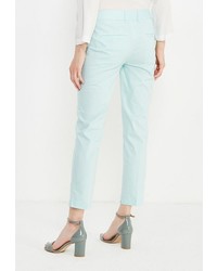Голубые узкие брюки от Baon